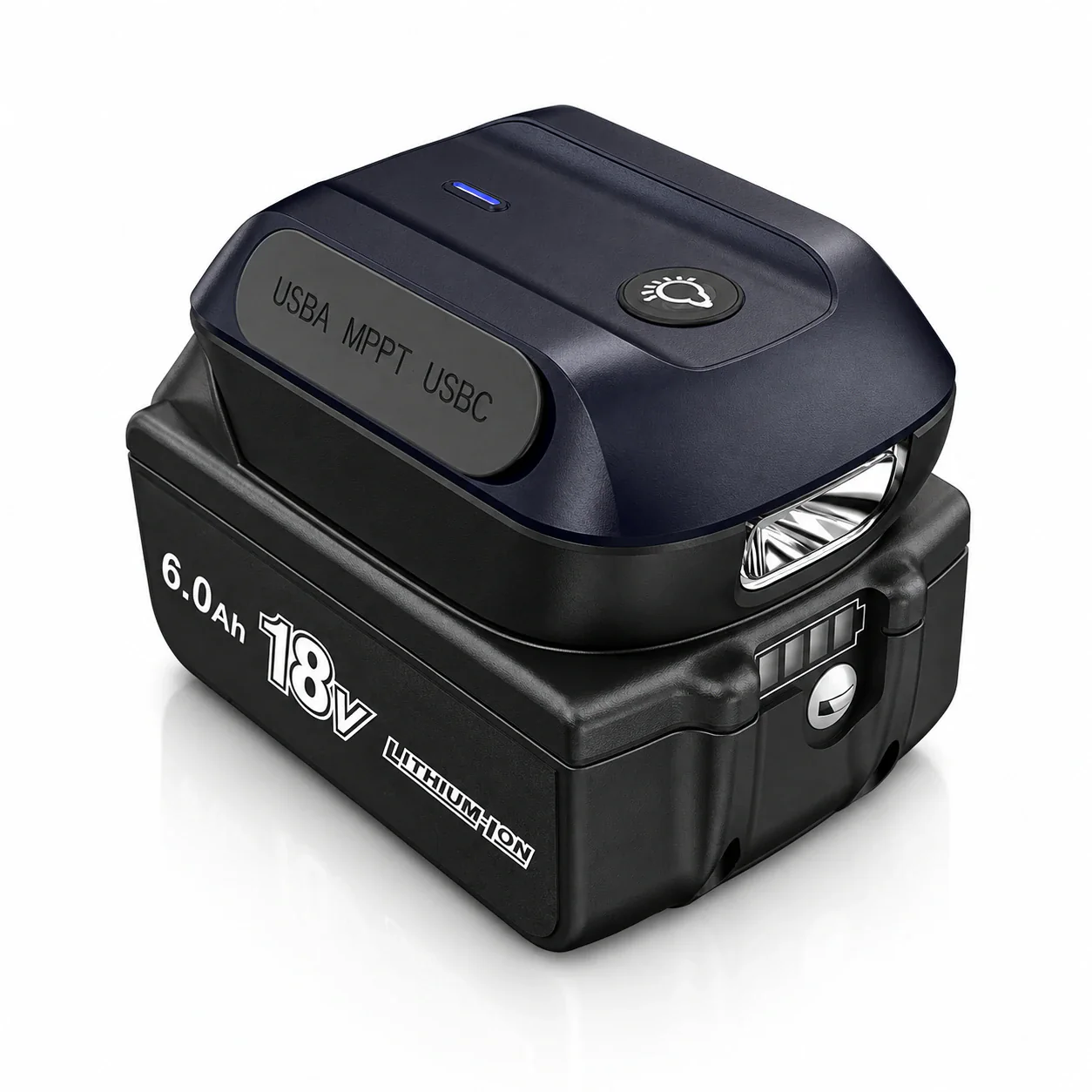 ADP05-YM installed on a matching battery; battery not included