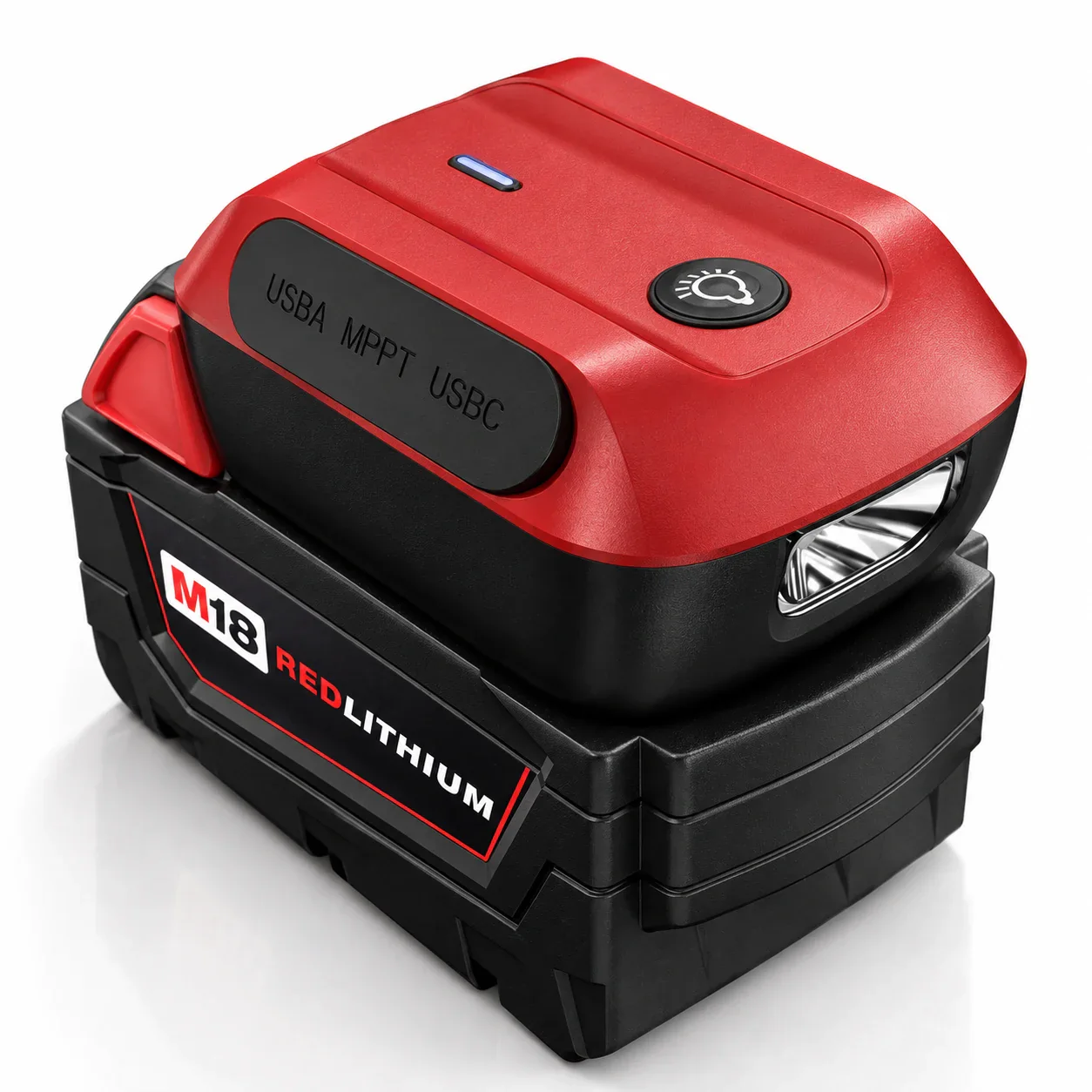 M-18PD-YM installed on a matching battery; battery not included
